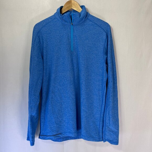 Lululemon Mens Surge Warm 1/2 Zip L/S Running Shirt EUC Sz L - Picture 2 of 9